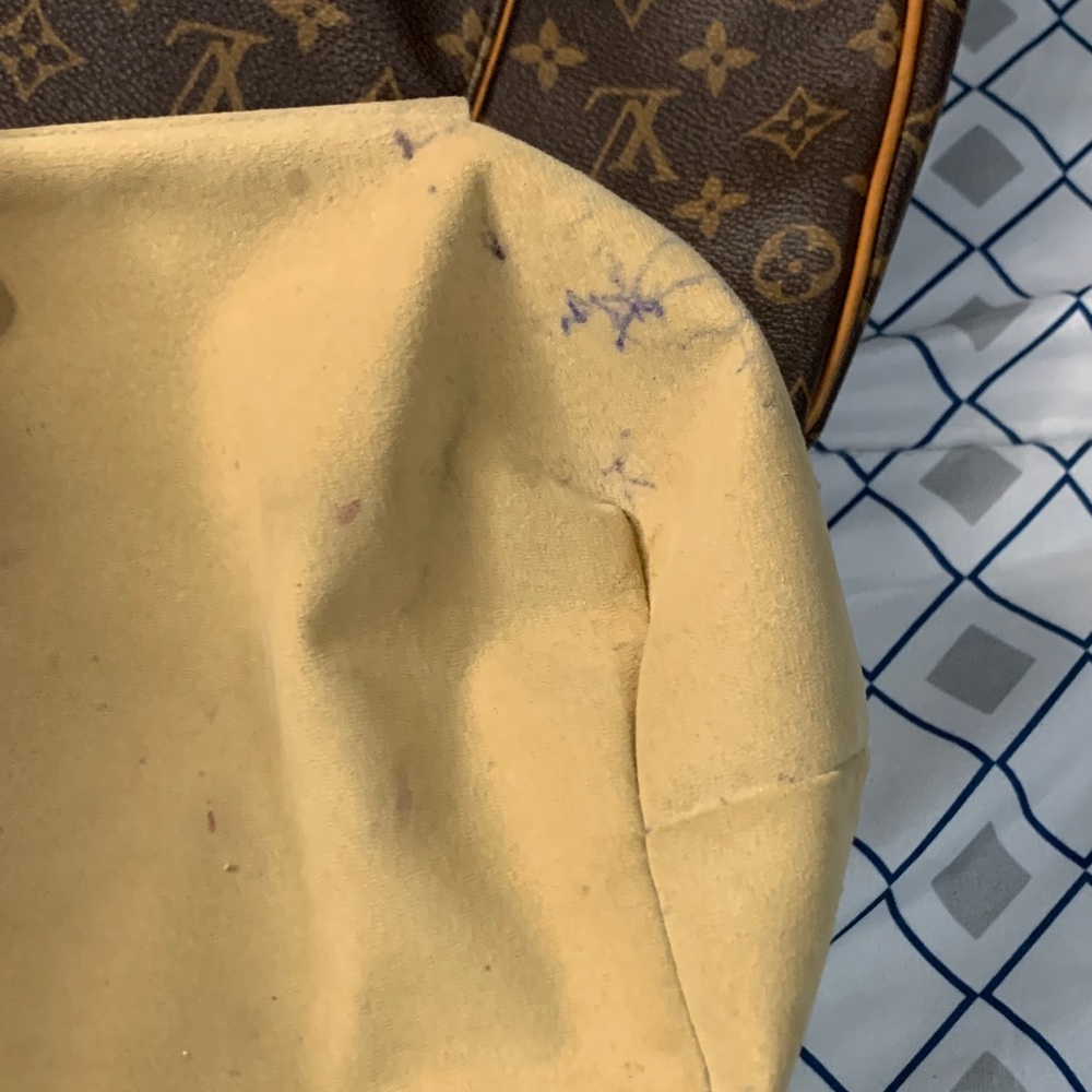Louis Vuitton Brown Monogram Shoulder Bag with Gold Accents - Picture 12 of 16